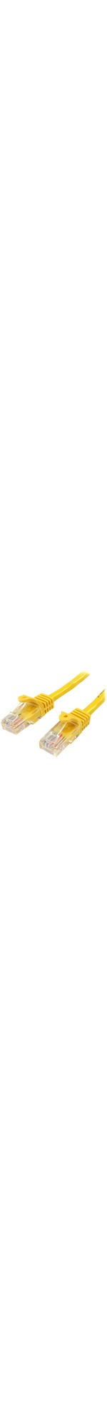 StarTech.com 1m Yellow Cat5e Snagless RJ45 UTP Patch Cable - 1m Patch Cord - 1 x RJ-45 Male Network
