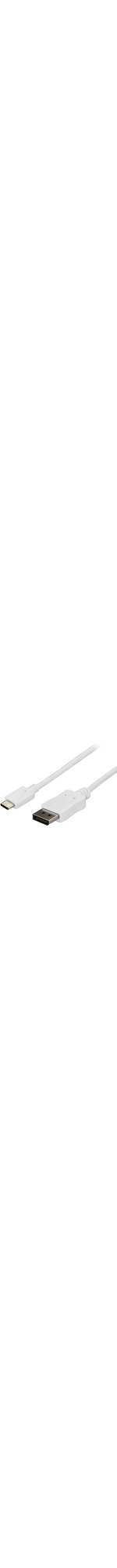 StarTech.com 6ft USB C to DisplayPort Cable - White - 4K 60Hz DisplayPort Cable - USB Type C to DisplayPort Adapter CDP2DPMM6W - 6 ft. USB C to DisplayPort cable a
