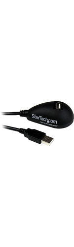 StarTech.com 5ft Desktop USB Extension Cable - A Male to A Female - Nickel-plated Connectors - Black