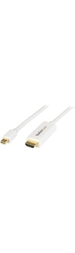 StarTech.com Mini DisplayPort to HDMI converter cable - 3 ft 1m - 4K - White - Supports up to4096 x 2160