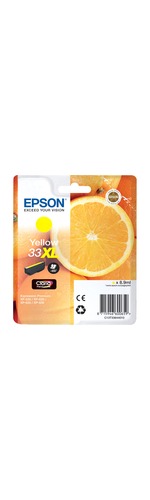 Epson Claria 33XL Ink Cartridge - Yellow - Inkjet - High Yield - 650 Page - 1 / Blister Pack