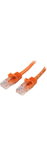 StarTech.com 0.5m Orange Cat5e Patch Cable with Snagless RJ45 Connectors - Short Ethernet Cable - 0.5 m Cat 5e UTP Cable - First End: 1 x RJ-45 Male Network - Second