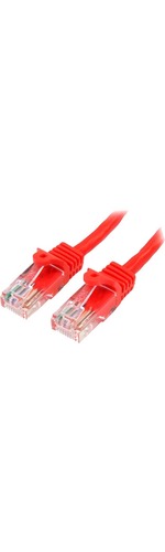 StarTech.com 5m Red Cat5e Patch Cable with Snagless RJ45 Connectors - Long Ethernet Cable - 5 m Cat 5e UTP Cable - First End: 1 x RJ-45 Male Network - Second End: 1