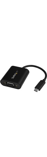StarTech.com USB-C to VGA Adapter - 1920x1200 - USB C Adapter - USB Type C to VGA Monitor / Projector Adapter - Use this unique adapter to prevent a USB Type-C compu
