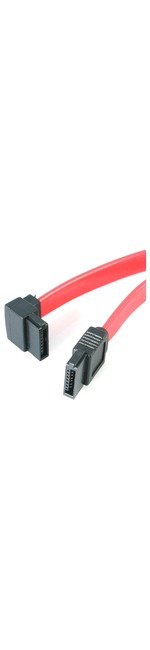 StarTech.com 12in SATA to Left Angle SATA Serial ATA Cable - SATA - SATA - 12 - Red