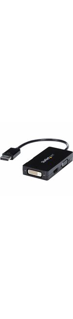StarTech.com Travel A/V adapter: 3-in-1 DisplayPort to VGA DVI or HDMI converter - 1 x HDMI