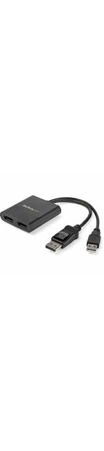StarTech.com MST Hub - DisplayPort to 2x DisplayPort - Multi Stream Transport Hub - DP 1.2 to DP - DisplayPort - USB