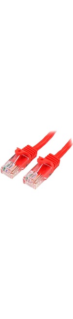 StarTech.com 0.5m Red Cat5e Patch Cable with Snagless RJ45 Connectors - Short Ethernet Cable - 0.5 m Cat 5e UTP Cable - First End: 1 x RJ-45 Male Network - Second En