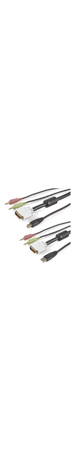 StarTech.com 10 ft 4-in-1 USB DVI KVM Cable with Audio and Microphone - 1 x Male