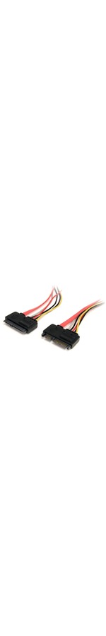 StarTech.com 12in 22 Pin SATA Power and Data Extension Cable - SATA for Hard Drive - 12.01 - 1 Pack - 1 x Male SATA