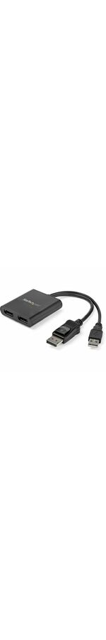 StarTech.com MST Hub - DisplayPort to 2x DisplayPort - Multi Stream Transport Hub - DP 1.2 to DP - DisplayPort - USB