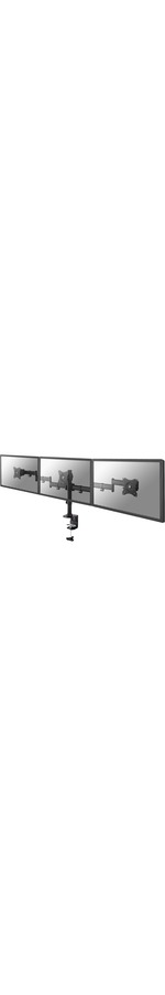 Newstar Tilt/Turn/Rotate Triple Desk Mount clamp for three 10-27And#34; Monitor Screens, Height Adjustable - Black