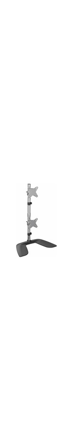 StarTech.com Vertical Dual Monitor Stand - For up to 27And#34; VESA Monitors - Aluminum - Height Adjustable - Tilt - Swivel - Dual Monitor Mount for 2 Monitor Desk Setup -