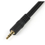 StarTech.com 6in Stereo Splitter Cable - 3.5mm Male to 2x 3.5mm Female - 1 x Mini-phone Male - Black