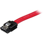 StarTech.com 12in Latching SATA Cable - 1 x Male SATA - 1 x Male SATA - Red