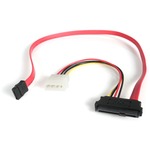 StarTech.com 18in SAS 29 Pin to SATA Cable with LP4 Power - 1 x Male SATA - 1 x Male SAS