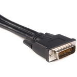 StarTech.com LFH 59 Male to Dual Female DVI I DMS 59 Cable - 2 x DVI-D Dual-Link Female - Black