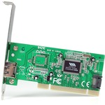 StarTech.com 1 Port eSATA plus 1 Port SATA PCI SATA Controller Card w/ LP Bracket - 1 x 7-pinFemale Serial ATA/150 External SATA