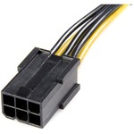 StarTech.com Power Adapter Cable - PCI Express - 6 Pin - 8 Pin - PCIe - Yellow