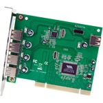StarTech.com 7 Port PCI USB Card Adapter - 4 x 4-pin Type A Female USB 2.0 USB External