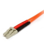 StarTech.com 1m Multimode 62.5/125 Duplex Fiber Patch Cable LC - SC - 2 x LC Male Network - 2 x SC Male Network - Orange