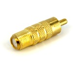 StarTech.com RCA to F Type Coaxial Adapter M/F - 1 x F Connector Female Audio/Video