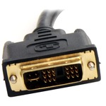 StarTech.com 1 ft DVI-I Analog to 2x VGA Video Splitter Cable - M/F - DVI-I Single-Link Male Video - Black