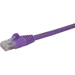 StarTech.com 100 ft Purple Snagless Cat6 UTP Patch Cable - Category 6 - 100 ft - 1 x RJ-45 Male Network - 1 x RJ-45 Male Network - Purple