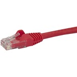 StarTech.com 100 ft Red Snagless Cat6 UTP Patch Cable - Category 6 - 100 ft - 1 x RJ-45 Male Network - 1 x RJ-45 Male Network - Red