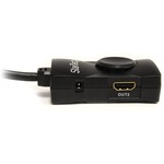 StarTech.com 2 Port HDMI Video Splitter with Audio - USB Powered - 1 x HDMI Type A Digital Audio/Video In