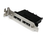 StarTech.com 2 Port Low Profile SATA to eSATA Plate Adapter - F/M - 1 Pack - 2 x Female SATA