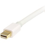 StarTech.com 2m 6 ft White Mini DisplayPort to DisplayPort 1.2 Adapter Cable M/M - DisplayPort 4K