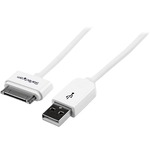 StarTech.com 1m 3 ft Apple Dock Connector to USB Cable for iPod / iPhone / iPad with Stepped Connector