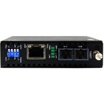 StarTech.com Gigabit Ethernet Multi Mode Fiber Media Converter SC 550m - 1000 Mbps - 10/100/1000Base-T, 1000Base-SX/LX - Rack-mountable, Desktop