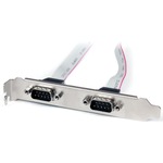 StarTech.com 2 Port 16in DB9 Serial Port Bracket to 10 Pin Header - Serial/IDC for Motherboard, POS Device - 16inch - 1 Pack - 2 x IDC Female Motherboard - 2 x DB-9 Mal