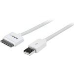 StarTech.com 3m 10 ft Long USB Cable for iPhone / iPod / iPad - Apple Dock Connector with Stepped Connector
