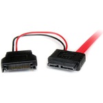 StarTech.com 0.5m Slimline SATA Female to SATA with SATA Power Cable Adapter - SATA for Optical Drive