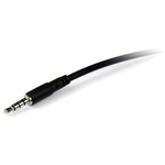 StarTech.com 2m 3.5mm 4 Position TRRS Headset Extension Cable - M/F - 1 x Mini-phone Male Audio - Black