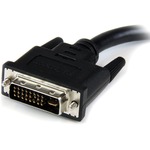 StarTech.com 8in DVI to VGA Cable Adapter - DVI-I Male to VGA Female - 1 x DVI-I Male Video - Black