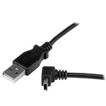 StarTech.com 1m Mini USB Cable - A to Up Angle Mini B - 1 x Type A Male USB - Black