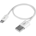 StarTech.com 0.3m 11in Short White Apple 8-pin Lightning Connector to USB Cable for iPhone / iPod / iPad