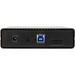 StarTech.com 3.5in Black USB 3.0 External SATA III Hard Drive Enclosure with UASP for SATA 6 Gbps