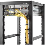 StarTech.com 1U Vertical Server Rack Cable Management D-Ring Hook - 1.8x3.9in 4.5x10cm - D-ring - 1U Height