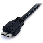 StarTech.com 0.5m 1.5ft Black SuperSpeed USB 3.0 Cable A to Micro B - M/M - 1 x Type A Male USB