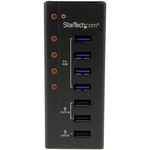 StarTech.com 4 Port USB 3.0 Hub plus 3 Dedicated USB Charging Ports 2 x 1A Andamp; 1 x 2A - Wall Mountable Metal Enclosure - 7 Total USB Ports - 4 USB 3.0 Ports