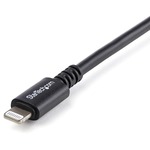 StarTech.com 3m 10ft Long Black Apple 8-pin Lightning Connector to USB Cable for iPhone / iPod / iPad