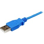 StarTech.com 1m Blue Mobile Charge Sync USB to Slim Micro USB Cable for Smartphones and Tablets