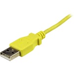 StarTech.com 1m Yellow Mobile Charge Sync USB to Slim Micro USB Cable for Smartphones and Tablets