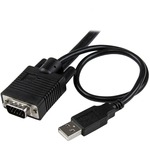 StarTech.com 2 Port USB VGA Cable KVM Switch - USB Powered with Remote Switch - 2 Computers - 1 Local Users