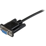 StarTech.com 1m Black DB9 RS232 Serial Null Modem Cable F/F - 1 x DB-9 Female Serial - Black